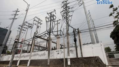 (May 14 2026) Grid Electricity lines at Meralco Diliman substation along commonwealth avenue pictured on Thursday May 14 2026. The NGCP has raised yellow and red alerts today due to shortages in power supply and power reserves from Luzon power plants, yellow alert will be on 3:01 PM – 4:00 PM and 10:01 PM – 11:00 PM while red alert affected areas may experience power outages from 4:01 PM – 10:00 PM The Philippines frequently experiences power interruptions during the hot and dry months of April and May as electricity demand surges. Photo/Analy Labor