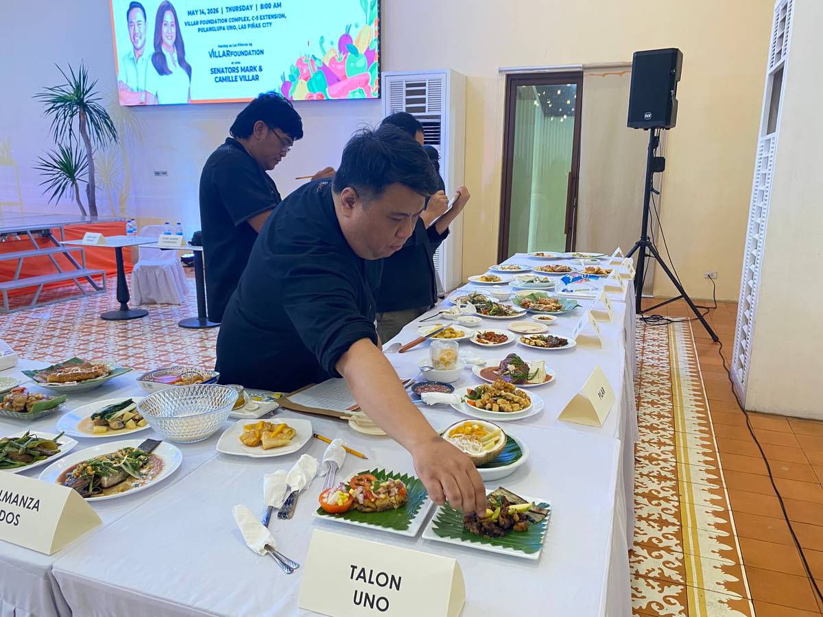 Vivencio Mamaril, Emma Tolentino, and Ernie Bollosa, at the 11th Urban Gardening and Cooking Festival on 14 May at the Villar Foundation Complex
