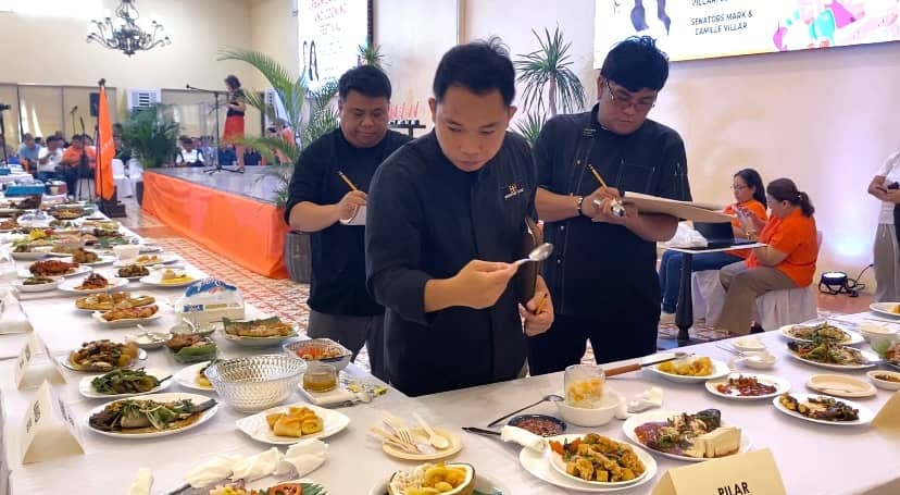 Vivencio Mamaril, Emma Tolentino, and Ernie Bollosa, at the 11th Urban Gardening and Cooking Festival on 14 May at the Villar Foundation Complex