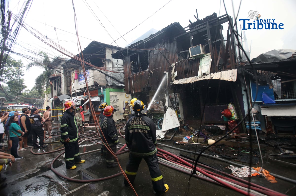 (May 14 2026) Firefighters responded the fourth-alarm fire that claimed the life of a 15-year-old boy at East Riverside, Barangay Paltok, Quezon City, on Thursday, May 14, 2026. Photo/Analy Labor
