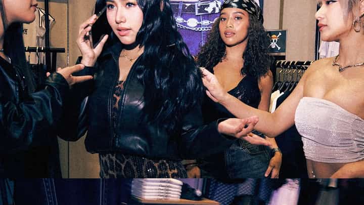 P-POP girl group Eleven11, along with members Ciej, Jade, Swaggy and Audrey, were spotted casually browsing through the racks.