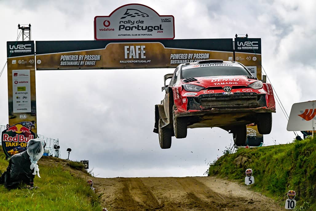 PORTUGAL’S rough stages tested the Toyota Gazoo Racing World Rally Team before late tire trouble reshaped the final result.