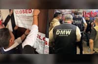 OFFICIALS from the Department of Migrant Workers lead authorities in closing State 101 Travel Visa Consultancy pursuant to Closure Order No. 12, Series of 2026. The firm was shut down for illegally offering caregiving jobs in California, USA, by promising applicants they could work using only a tourist visa.