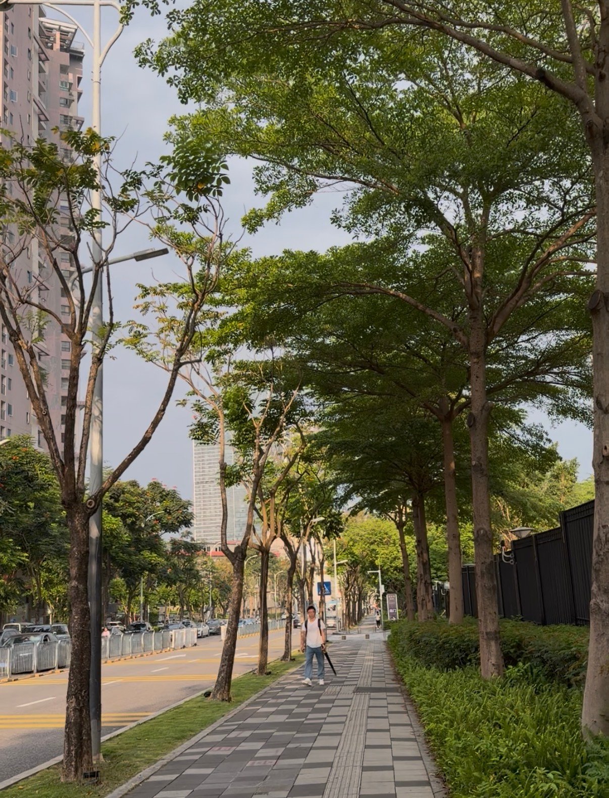 WALKING through a city built for the future.