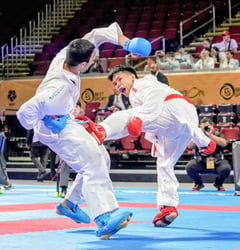 Varias, Caruana miss Karate One bronze medals