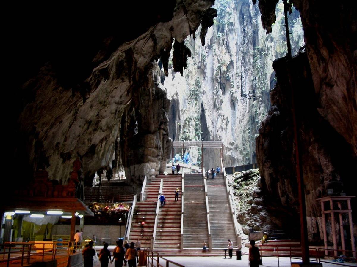 THE impressive interior of Batu Caves.
