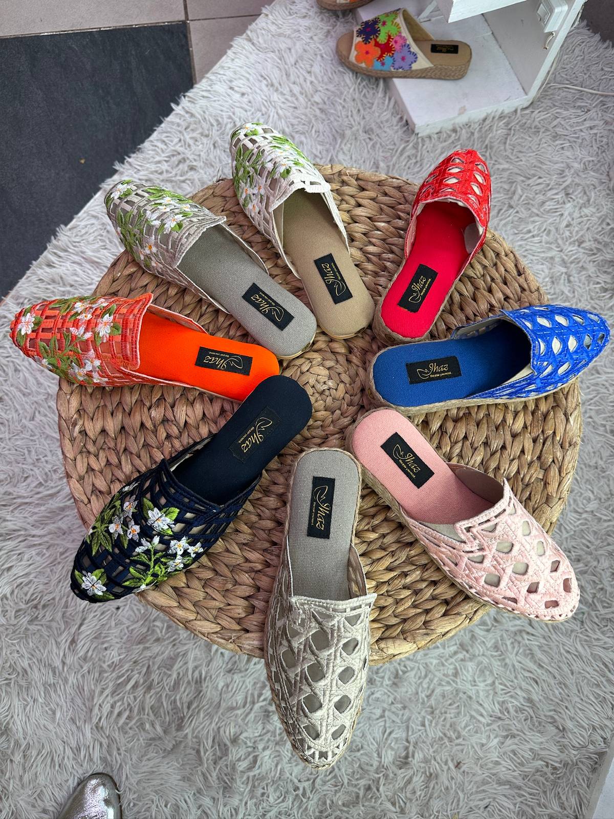 COMFORTABLE slip ons and mules in a solihiya-inspired design by Jhaz Footwear from Liliw, Laguna.