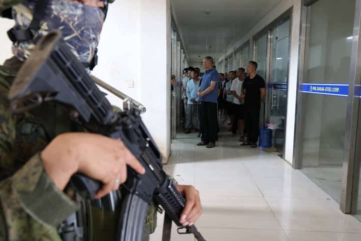 The DND and the PAOCC inspect a steel manufacturing plant allegedly involved in the operation of potentially hazardous materials in Tagoloan, Misamis Oriental on May 16, 2026.
