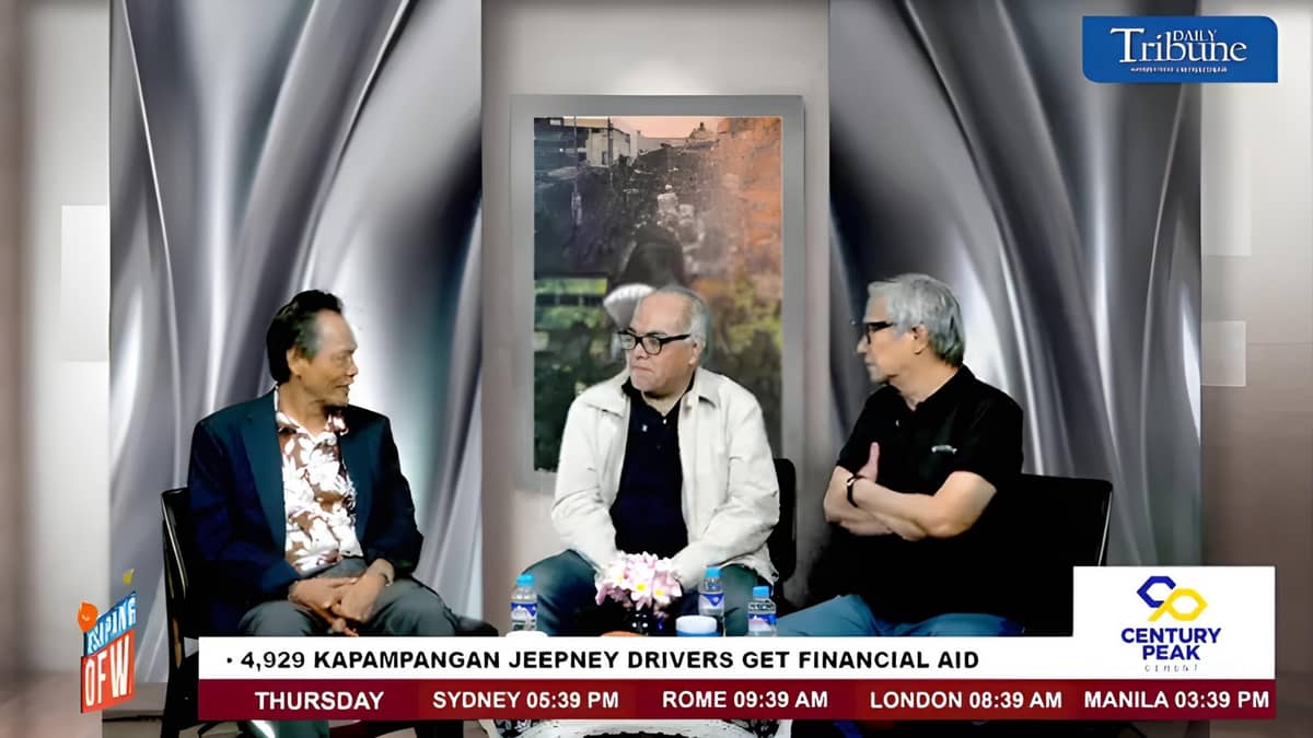 SUI generis Political analyst Amado Valdez (left), characterized VP Duterte’s impeachment to program hosts Chito Lozada (center) and Teddy Montelibano  as something larger than a legal proceeding, drawing on his experience as a private prosecutor in the Estrada trial.
