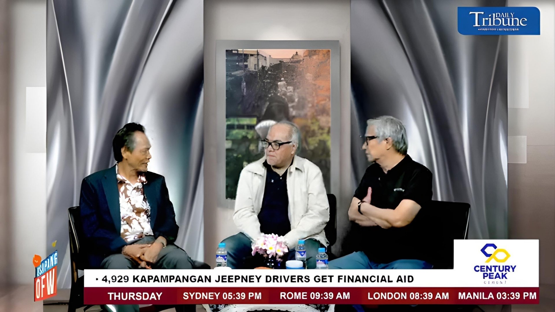 SUI generis Political analyst Amado Valdez (left), characterized VP Duterte’s impeachment to program hosts Chito Lozada (center) and Teddy Montelibano as something larger than a legal proceeding, drawing on his experience as a private prosecutor in the Estrada trial.