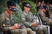 NO, they’re not searching for Sen. Ronald ‘Bato’ dela Rosa. They’re members of the Philippine Army’s drone units, sharpening their skills in a
friendly competition.