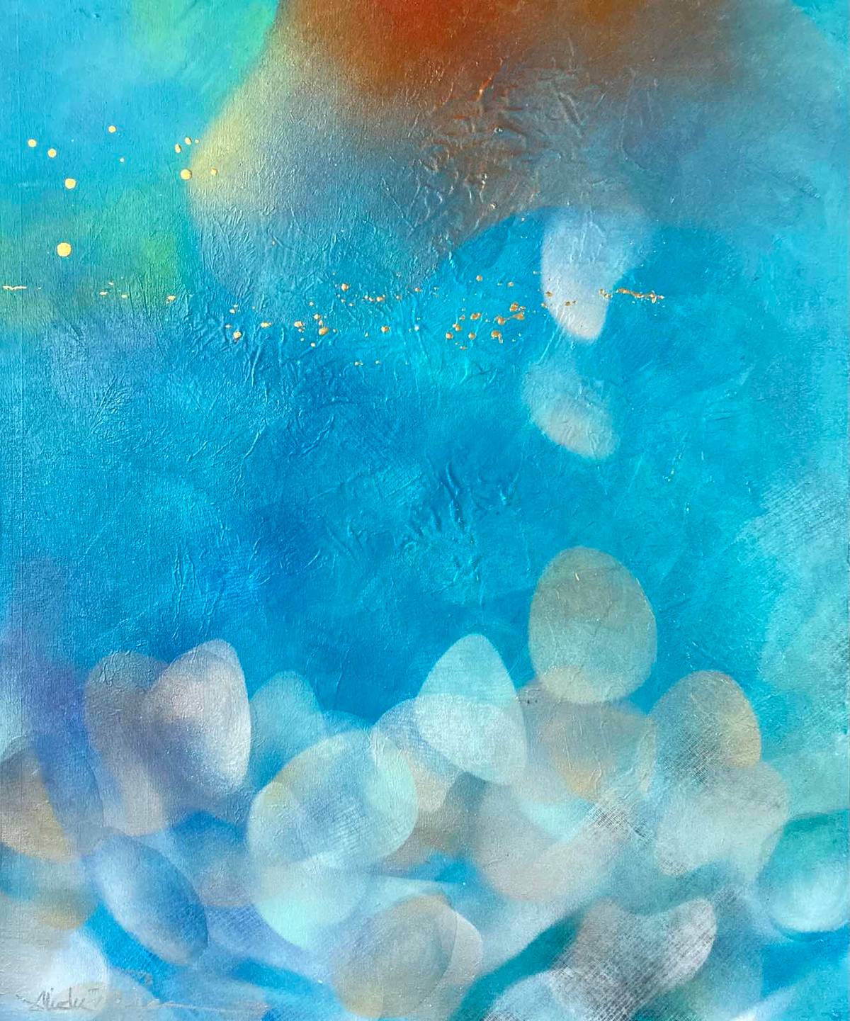 FRESH Patterns  24” x 20”  acrylic on canvas.