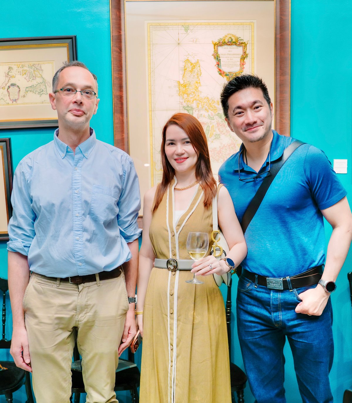 PROFESSOR, Marco Caboara, PhD, artist Shiela Go and Summit Media head Howard Go.