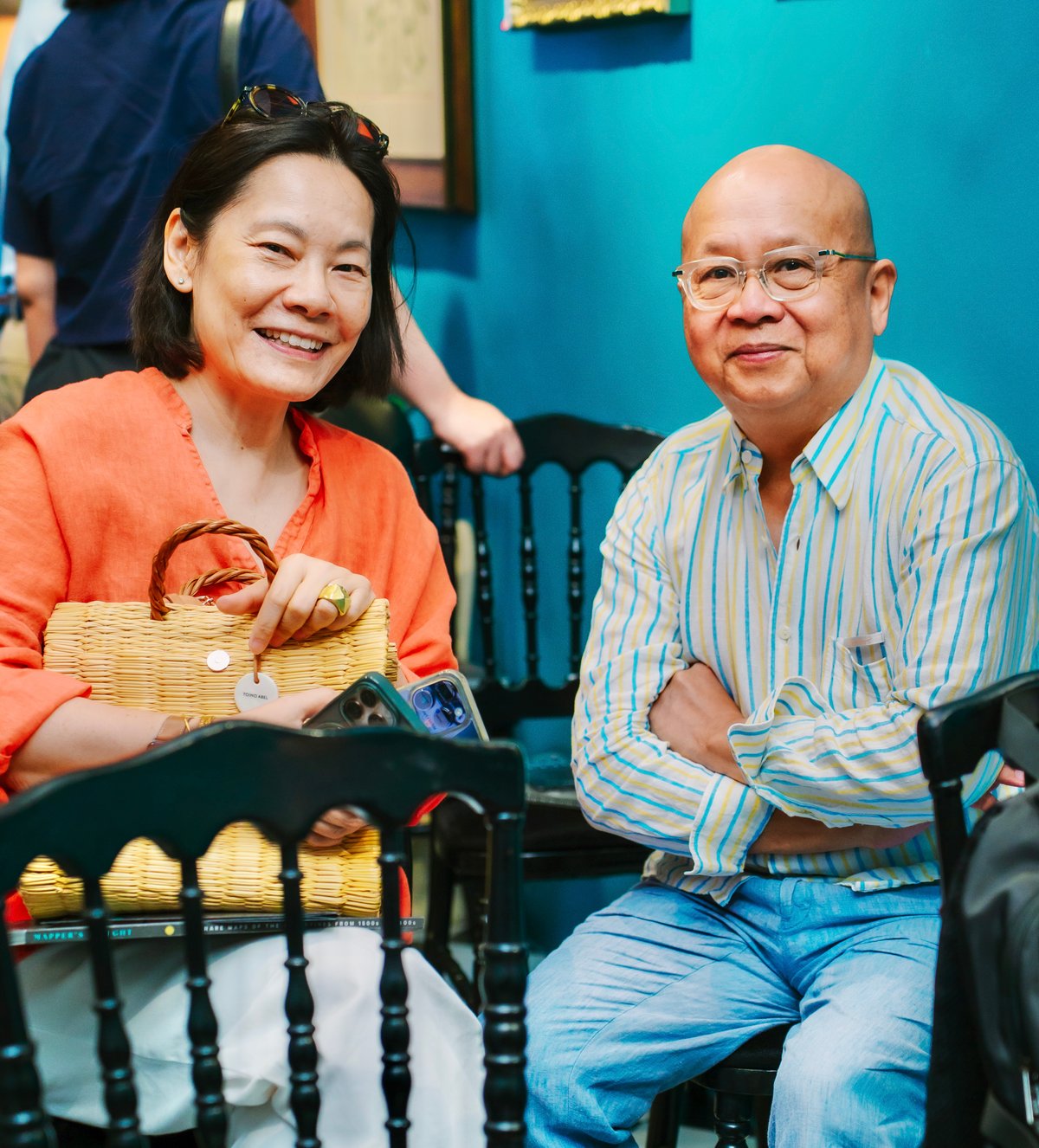 ELEMENT’s managing director Patricia Liang and art restorer Eddie Jose.