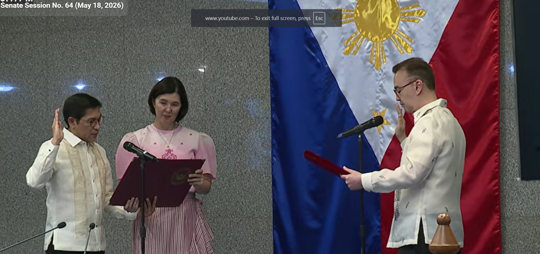 Jose Luis Montales takes oath as new Senate secretary