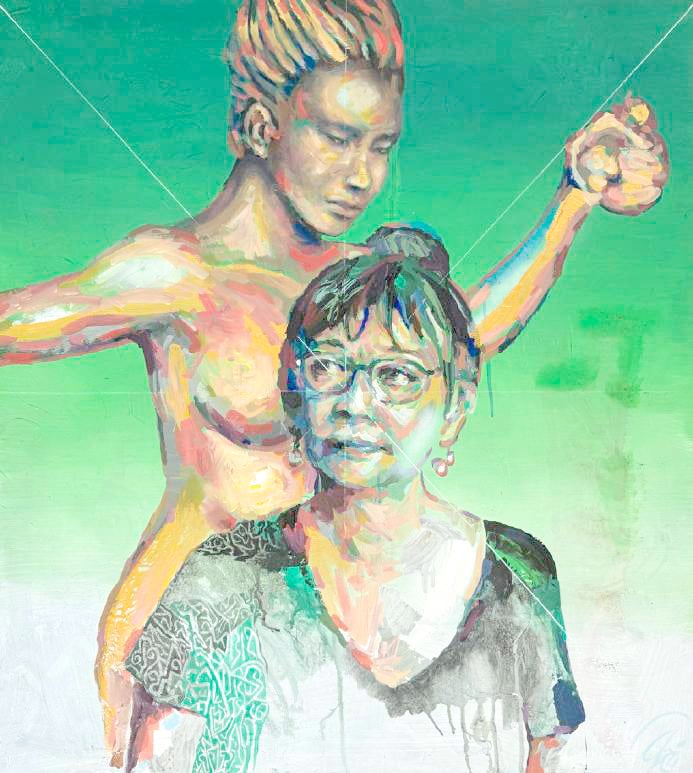 ‘AGNES Arellano,’ 89 x 100 cm, acrylic on canvas, 2025.