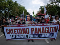 Protest action outside the Philippine Senate