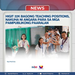 Gov’t approves 32,916 new teaching posts for SY 2026-2027