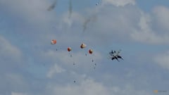 Aircraft collision at air show downs two fighter jets