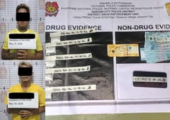 Two drug suspects arrested in Vasra, Quezon City, P169K worth of illegal drugs seized