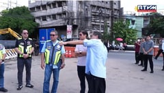 Marcos inspects Quezon City drainage project