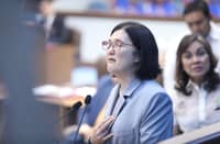 Crying Senator Pia Cayetano