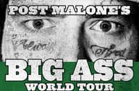Post Malone's Big Ass World Tour poster.