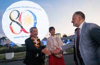 Fabio Pompetti, Deputy Head of Mission and Consul of Belgium to the Philippines; Hans Sy, chairman of the executive committee of SM Prime Holdings; Vladislava Iordanova; Massimo Santoro, head of the European Union Delegation; and Susana Maria Mendiola, deputy assistant secretary of the Department of Foreign Affairs Office of European Affairs, lead the lighting of the globe at SM Mall of Asia during the launch of Belgian Days in the Philippines.
The initiative highlights Belgium’s culture, talent, and economic ties as part of the Embassy of Belgium in the Philippines’ celebration of 80 years of diplomatic relations with the Philippines.