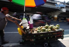 Buko vendor along EDSA