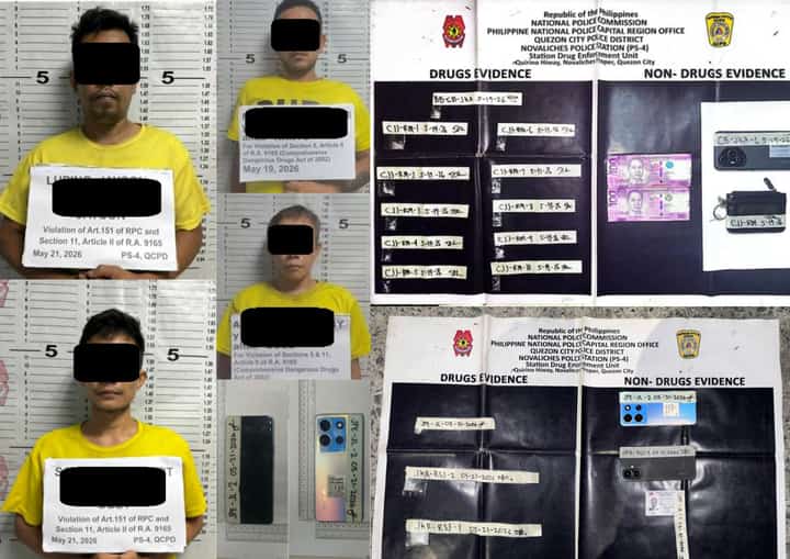 Drug suspects arrested in Novaliches; over P118K in drugs seized