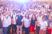 PARTICIPANTS, local chefs, and judges join Senator Camille Villar and former Senator Cynthia Villar during the 11th Urban Gardening and Cooking Competition organized by the Villar Foundation in Las Piñas City.