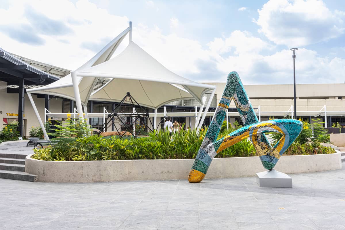 QUEZON City’s commuter-linked retail hub and modern gathering space.