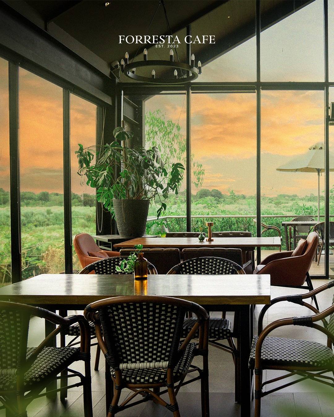 GOLDEN hour at a café where time seems to move a little slower.