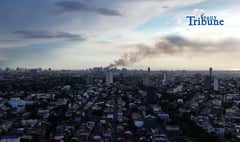 Smoke from the Binondo Fire
