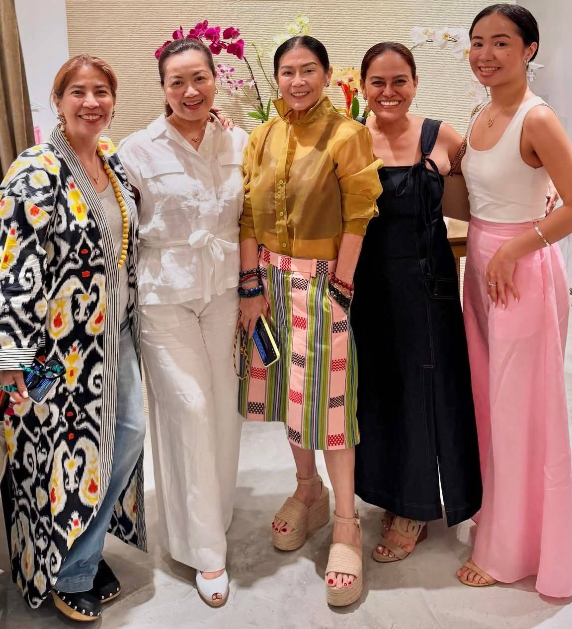 VICKY Marchadesch, Marissa Gorriceta, Macy Vida, Arleen Sutton and Bettina Gorriceta.