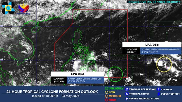 PAGASA is tracking two low-pressure areas and intense easterlies that will bring rains, thunderstorms and dangerous heat across the Philippines this weekend. Learn which regions face flash flood and landslide risks, where heat indices may reach 39°C, and how these systems signal the approach of the rainy season.