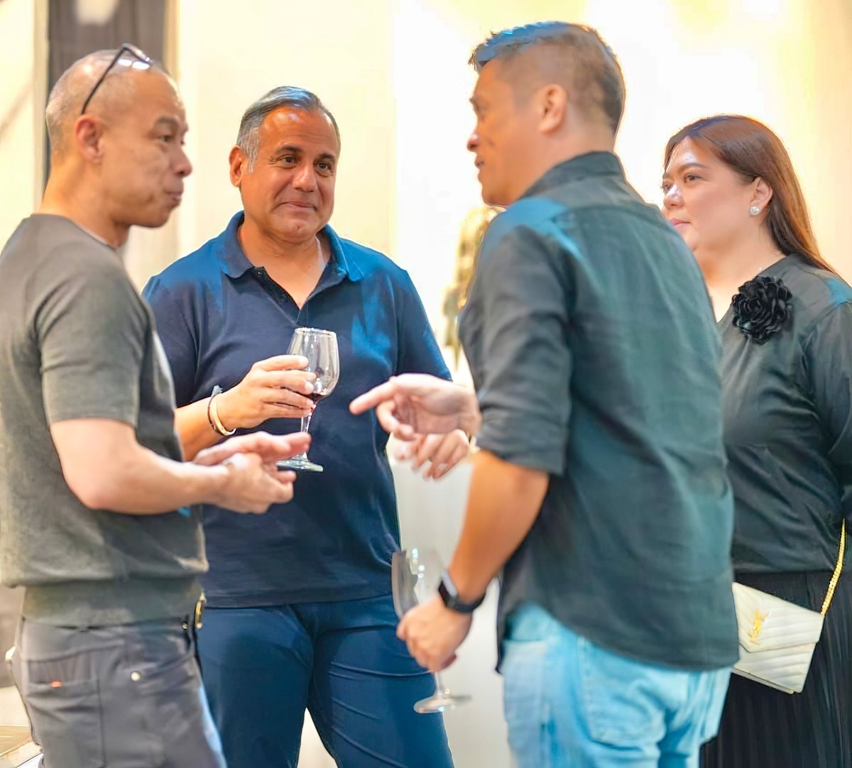 NINO Villongco, Vijay Chulani, Paolo and Caroline Quisumbing.
