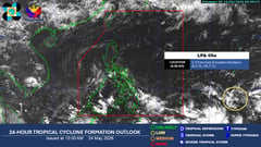 LPA in PAR dissipates, trough to still bring rains in southern PH