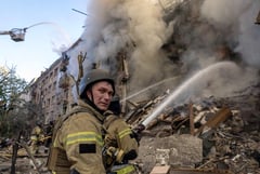 Missiles, drones pound Kyiv, 4 killed 