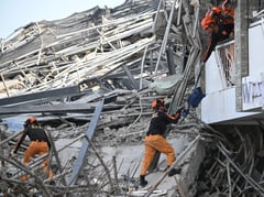 Cries from rubble fuel race vs time