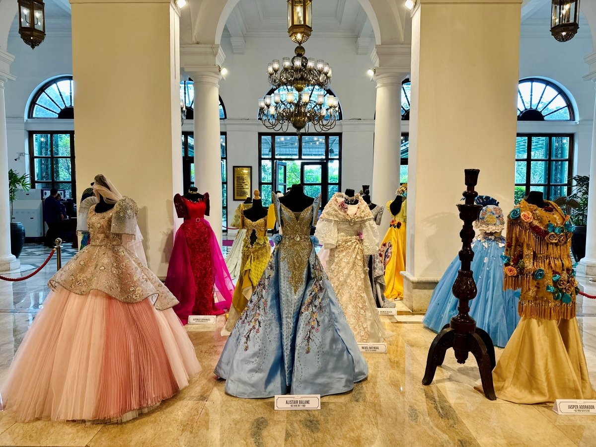 Exhibiting Filipino designs for Flores de Mayo 