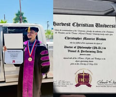 Chris Brown receives honorary doctorate in visual and performing arts