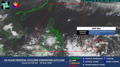 LPA outside PAR highly likely to become tropical depression today