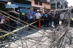 Pasig City, A clear dangerous ‘spaghetti wires’