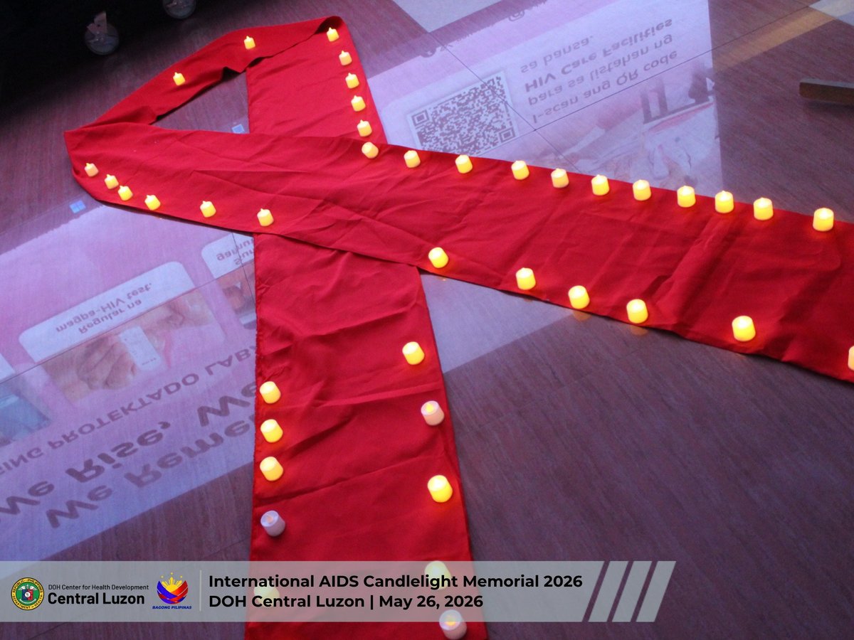 DOH Central Luzon takes part in International AIDS Candlelight Memorial 2026