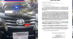 LTO issued show cause order to SUV with illegal blinkers and siren