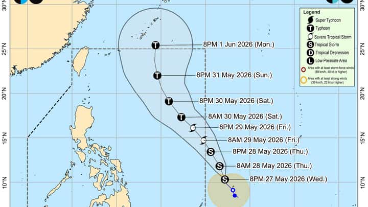 Tropical Storm Jangmi Maintains Strength, Set to Enter PAR as “Domeng”
