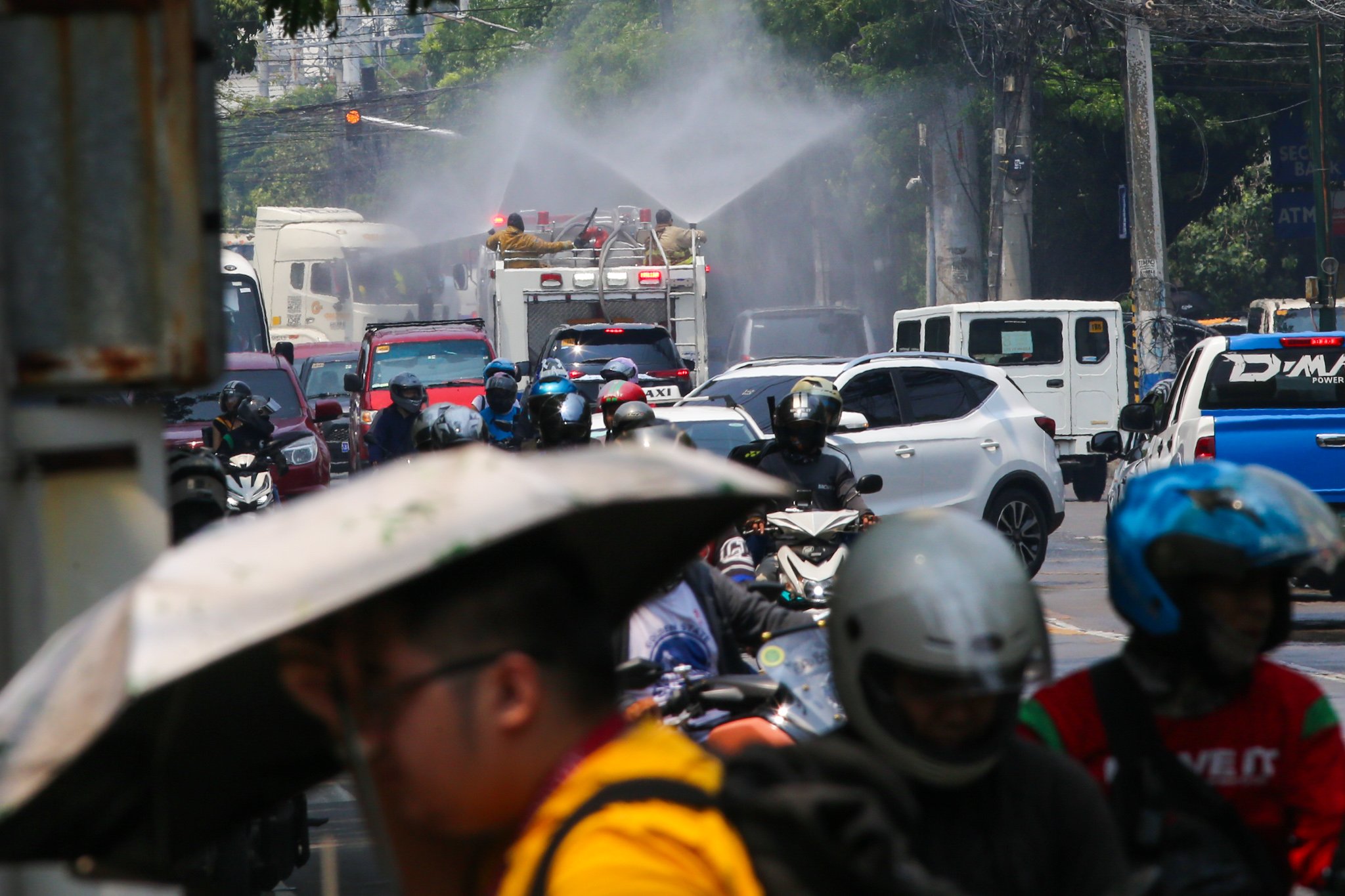 Misting operations at UN Avenue