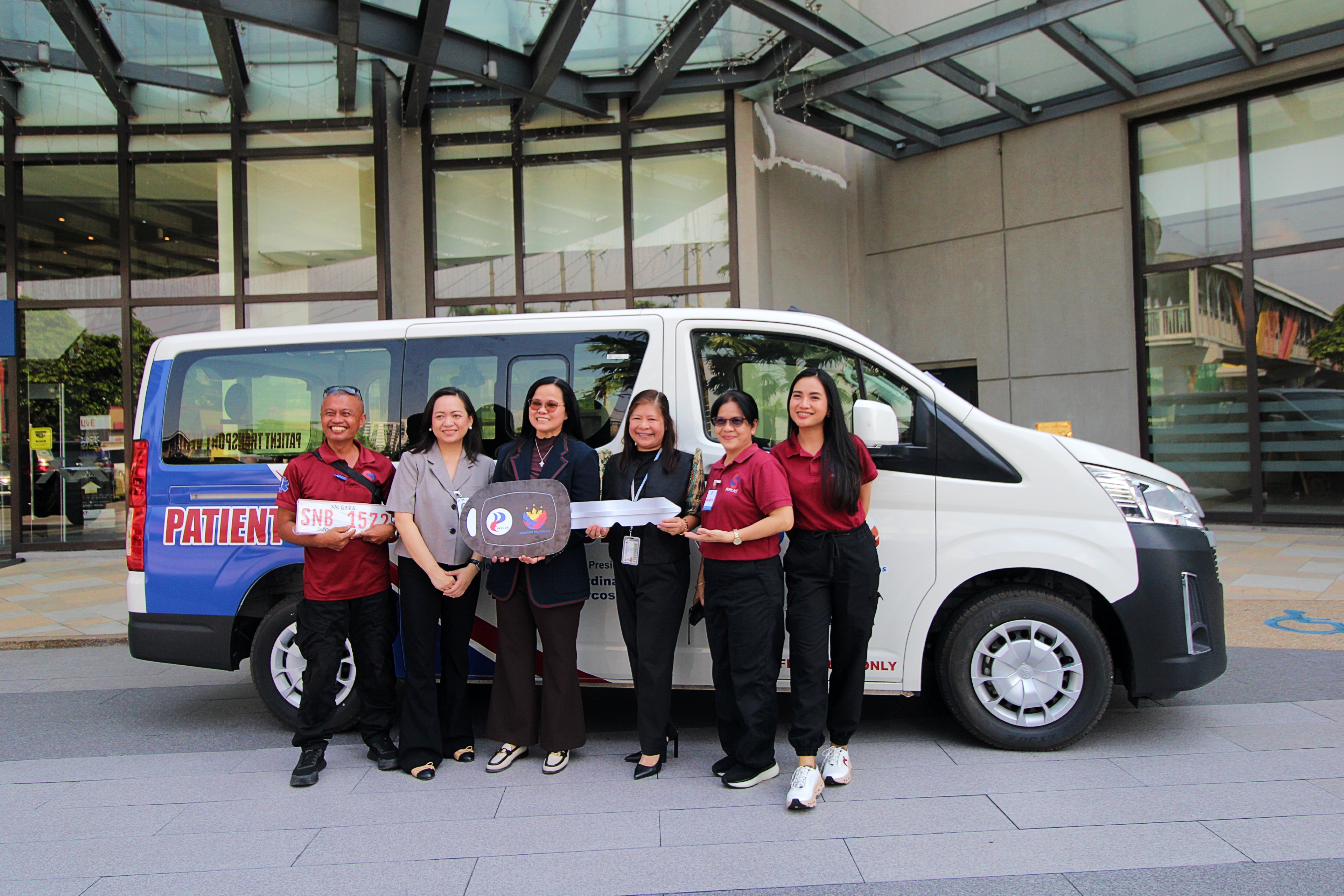 SBMA receives patient transport vehicle from PAGCOR