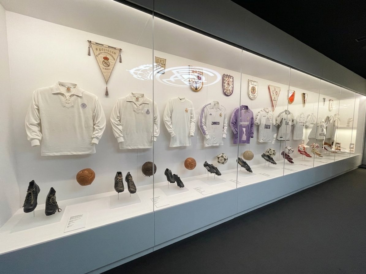 JERSEYS, shoes and balls of Real Madrid’s past star players.